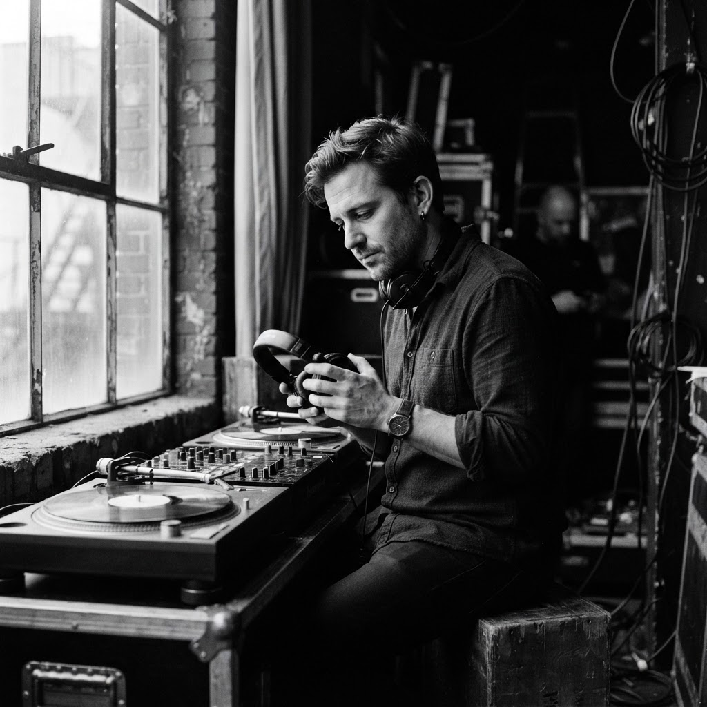Backstage moment
